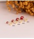 Boucles d'oreilles Marianela corail 6mm 18 K, pour enfants