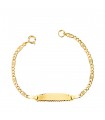 Esclava de oro bebé 11,5 cm 3x1 18 Kilates