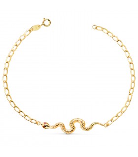 Pulsera mujer Oro 18K Serpiente