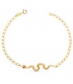 Bracciale donna oro 18kt Serpente