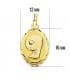 Anhänger oval 750er Gelbgold Jungfrau Maria 16500