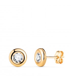 Orecchini punto luce cipollina 7mm Dortmund 18K, punto luce per donna e bambina.