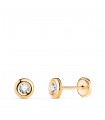 Pendientes chatones Dortmund Oro 18 K 5 mm