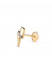 Piercing d'oreille Thunder Or 18K Zircones