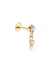Piercing orecchio Lima Oro giallo 18kt