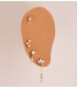 Piercings orecchie 18kt zirconi, siti piercing per orecchio donna catenina, pendente, pietre, barretta.