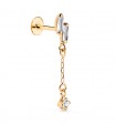 Piercing orecchio Yucatán Oro giallo 18kt
