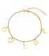 Chaîne de Cheville Or 18K Charms