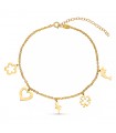 Fußkette Gold 750 Charms