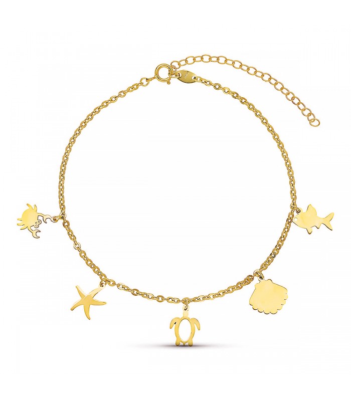 Cavigliera in oro 18Kt Sea Charms