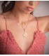 Medalla silueta Virgen Rocío 18K 40mm colgante personalizado joyería online