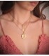 Medalla Silueta Virgen del Rocío Oro 18K 25mm