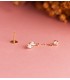 Piercing orecchio Yucatán Oro giallo 18kt zirconi pendente, helix, trago, lobo, anti tragus, conch, flat.