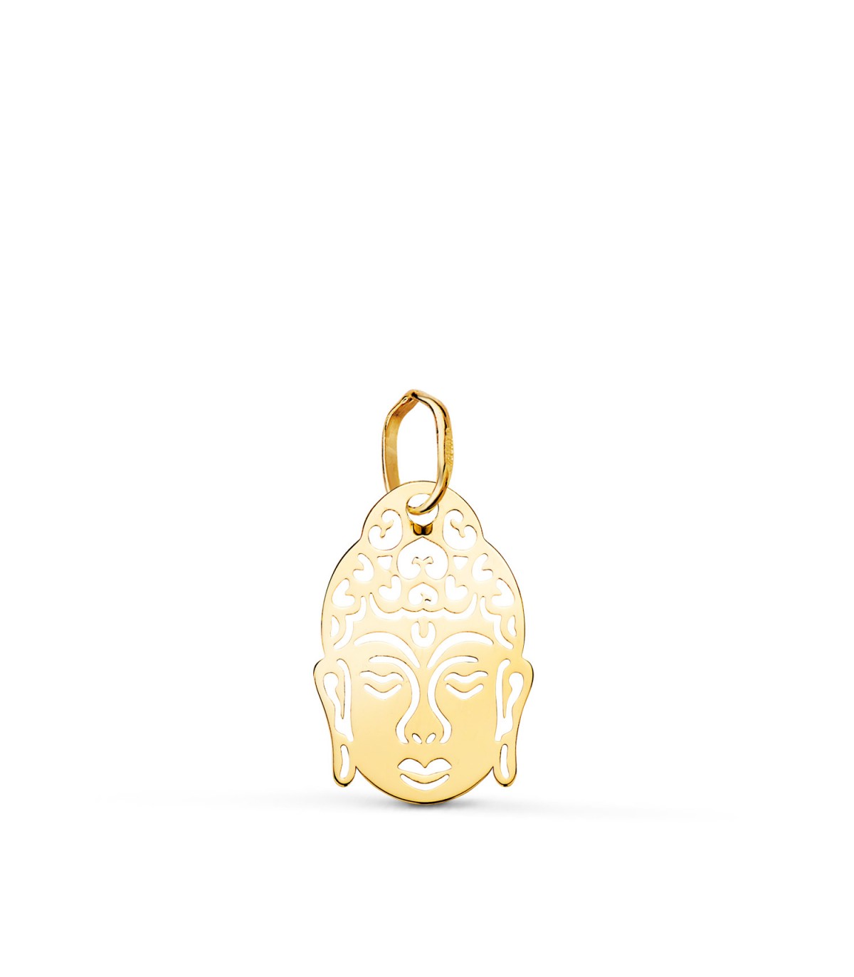 Pendentif Bouddha Or jaune 18K 16mm, bijoux et porte-bonheur