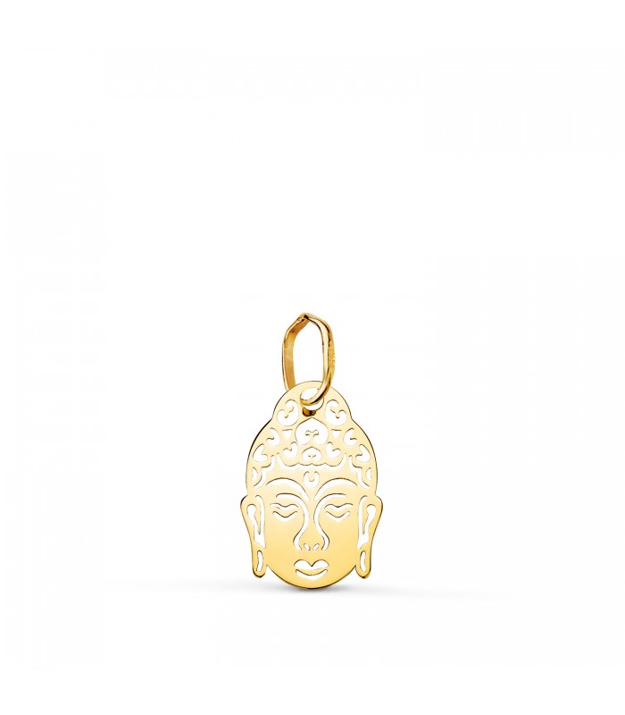 Pendentif Bouddha Or jaune 18K 14mm, bijoux et porte-bonheur