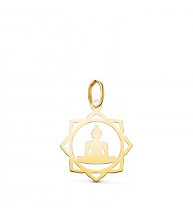 Colgante Buda Mandala Oro amarillo 18K