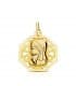 Pendentif Vierge Octogonale 18k