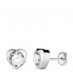 Ohrstecker 750er Weißgold Herz N5998-6BT