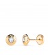 Boucles d'oreilles en or 18K Estefanía puces facettées 5.5mm
