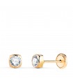 Orecchini bimba Amalia oro giallo 750 4 mm