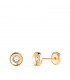 Boucles d'oreilles puces Noelia 4.5mm or jaune 18K