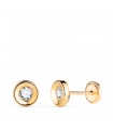 Boucles d'oreilles puces Noelia 5.5mm 18K
