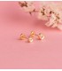 Boucles d'oreilles puces Noelia 4.5mm or jaune 18K