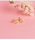 Boucles d'oreilles puces Noelia 4.5mm or jaune 18K