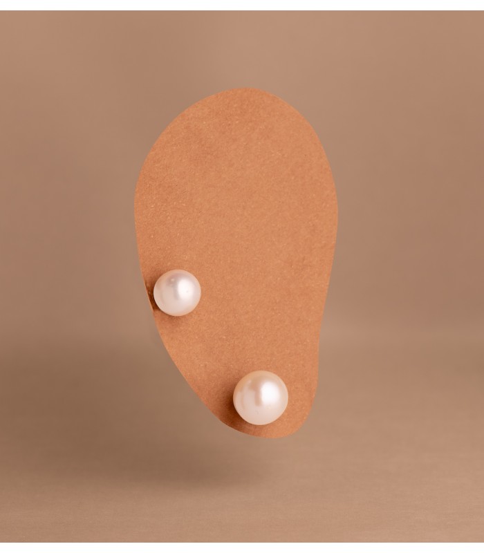 Pendientes Solène Perla Cultivada 7mm 18K regalo niña madre