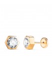 Orecchini in oro giallo Lara 7 mm 18 Kt