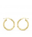 Créoles Facettés Or Jaune 18 K 20 MM