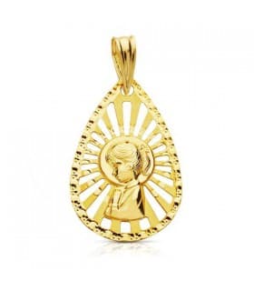 Medalla Virgen niña calada
