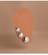 Puces d'oreilles Mercedes 6.5 mm 18 Carats