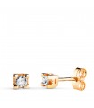Orecchini Diamante Denise punto luce 0,200ct oro 18Kt