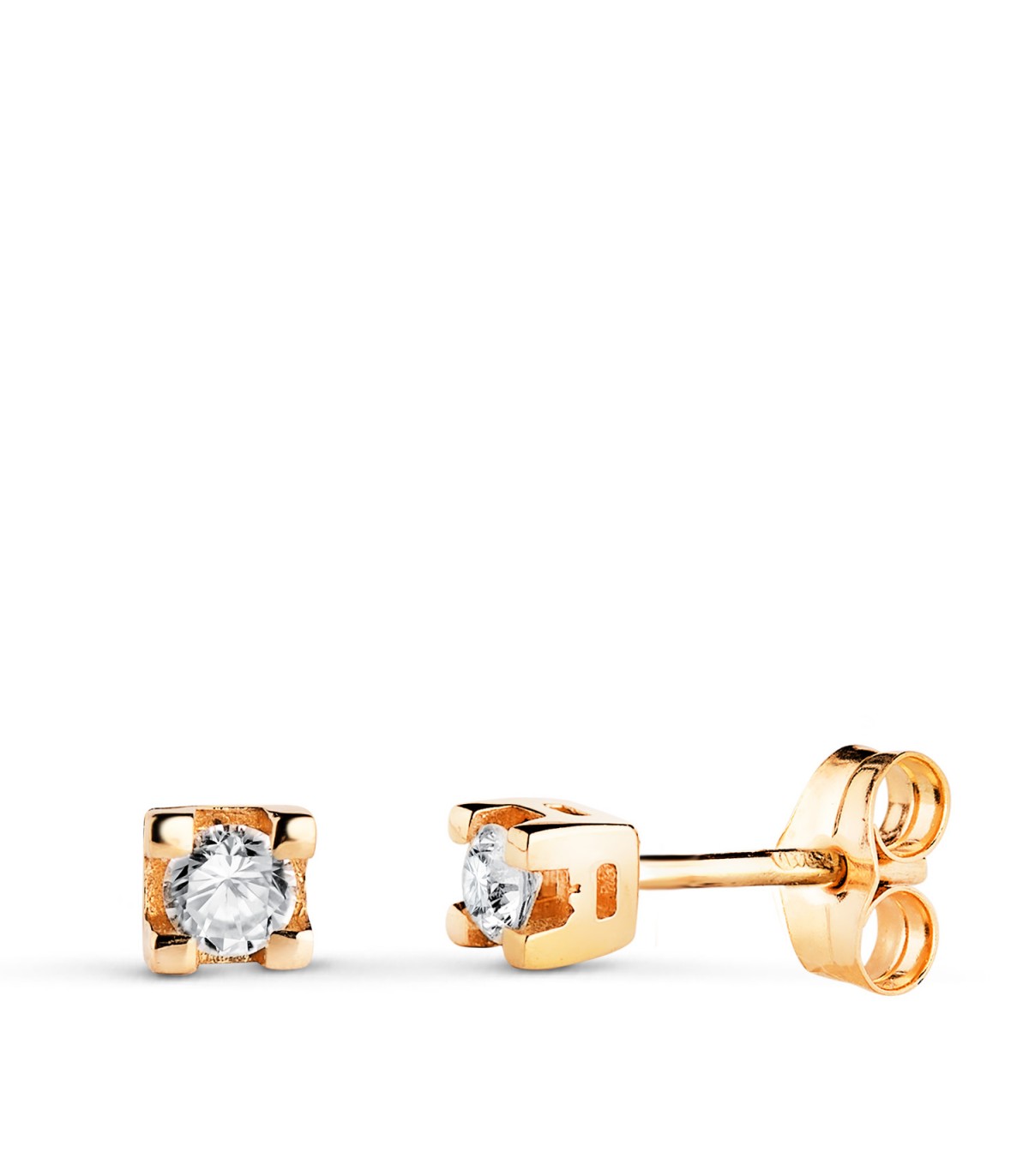 Boucles d'oreilles Diamants Denise 0.200 Ct. Or jaune 18K, bijoux femme