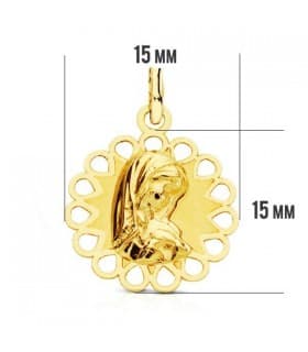 Anhänger 750er Gold Jungfrau Maria 16656