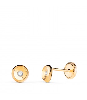 Orecchini punto luce Noura Oro 750 5 mm, da bambina o neonata