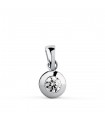Pendentif Mercedes 6.5 mm Or Blanc 18K