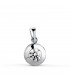 Ciondolo punto luce Mercedes 8,5 mm Oro bianco 18kt, Gioielli donna online