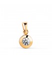 Ciondolo punto luce Mercedes 6,5 mm 18 kt