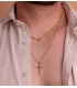 Collana uomo a catena in oro 750 – Maglia Singapore intrecciata piena da 4 mm e 50 cm.