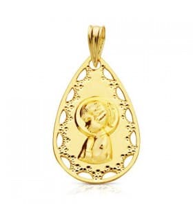 Medalla Virgen niña gota