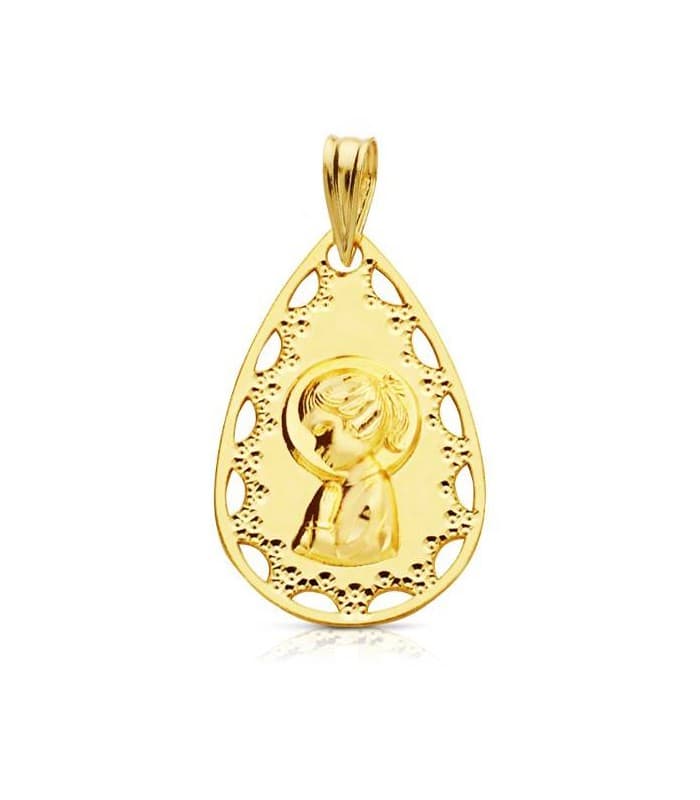Medalla Virgen niña gota