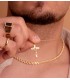 Pendentif Croix Christ Or 18K 26mm