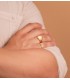 Chevalière enfant Unai or jaune 18K - bague chevalière massive
