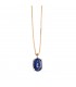 Collana da donna Nora oro giallo 18kt zaffiro ovale