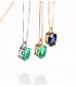 Collier pour femme Nora Or Jaune 18K Saphir Oval