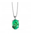 Collana smeraldo Nora oro bianco 18kt