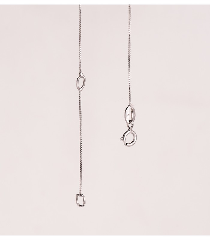 Collier Émeraude Nora Or blanc 18K