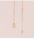 Collana da donna Nora oro giallo 18kt zaffiro ovale